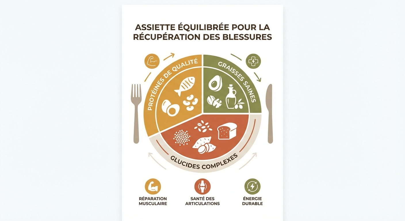 Assiette idéale pour la récupération d'une entorse au genou