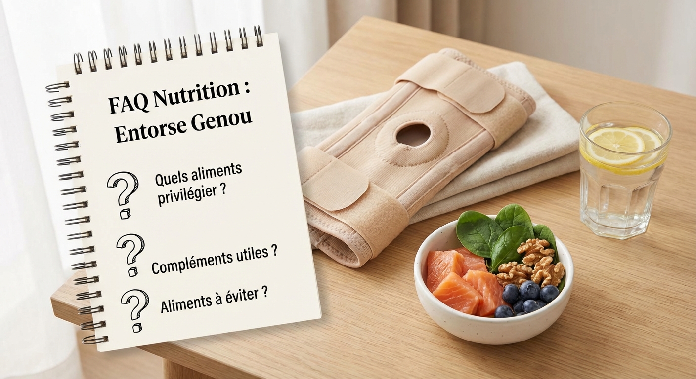 FAQ sur l'alimentation après une entorse du genou
