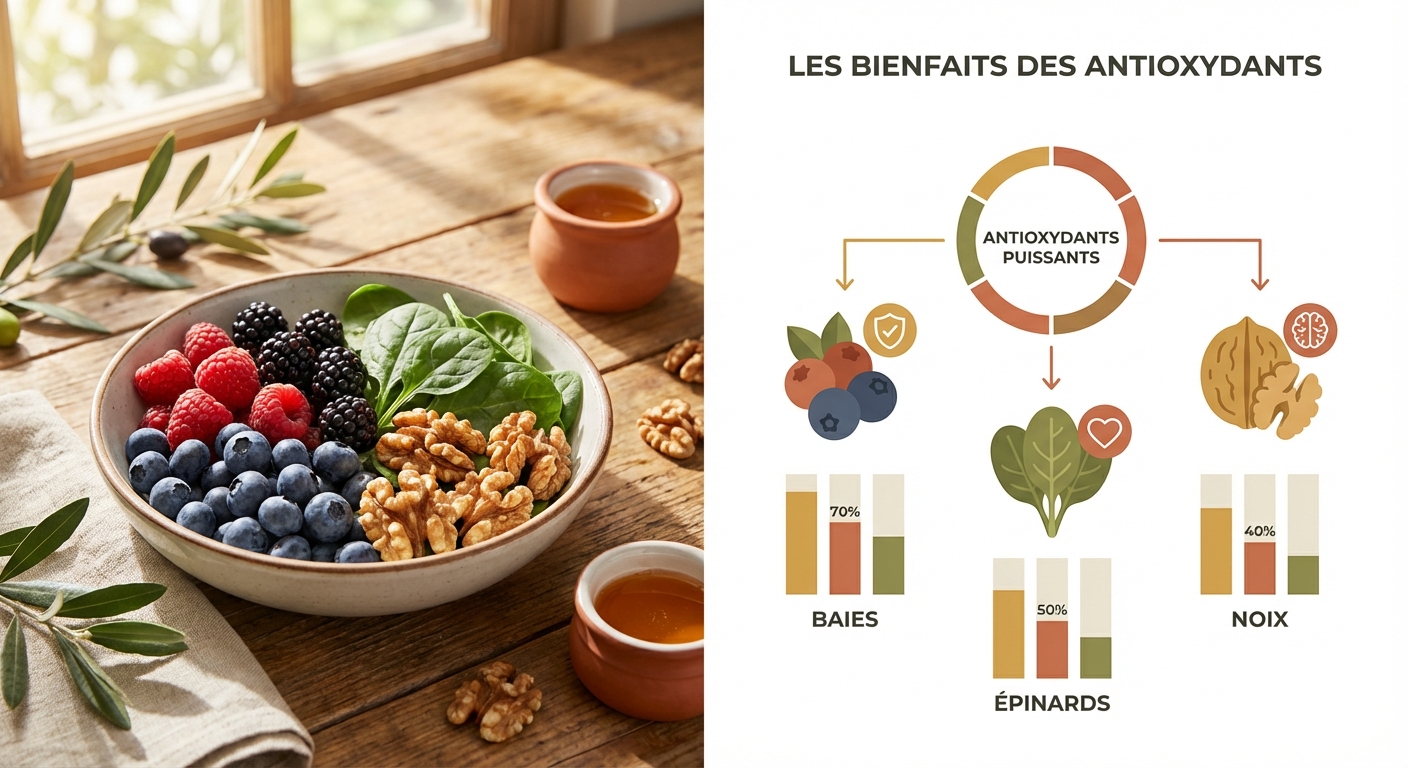 Sources d'antioxydants pour réduire l'inflammation du genou