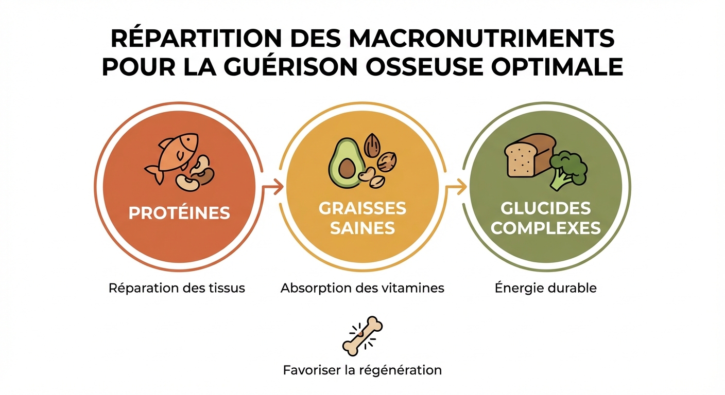 Répartition des macronutriments pour la réparation osseuse
