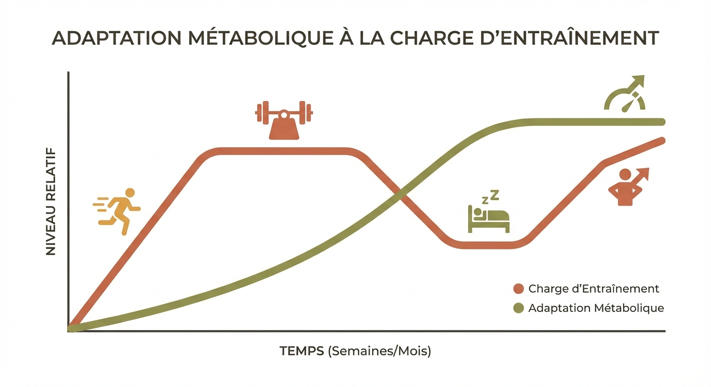 Adaptation métabolique à la charge d'entraînement