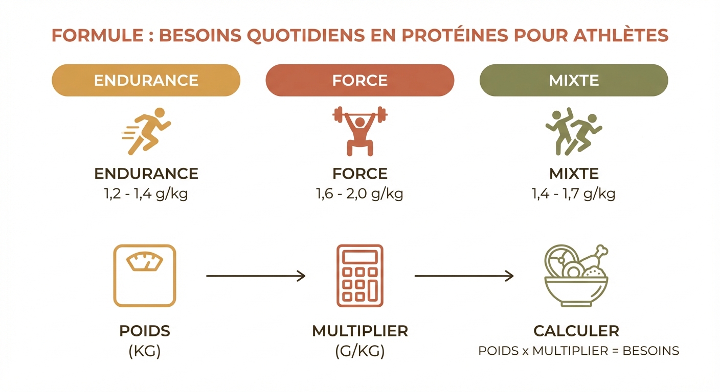 Calcul des besoins protéiques journaliers