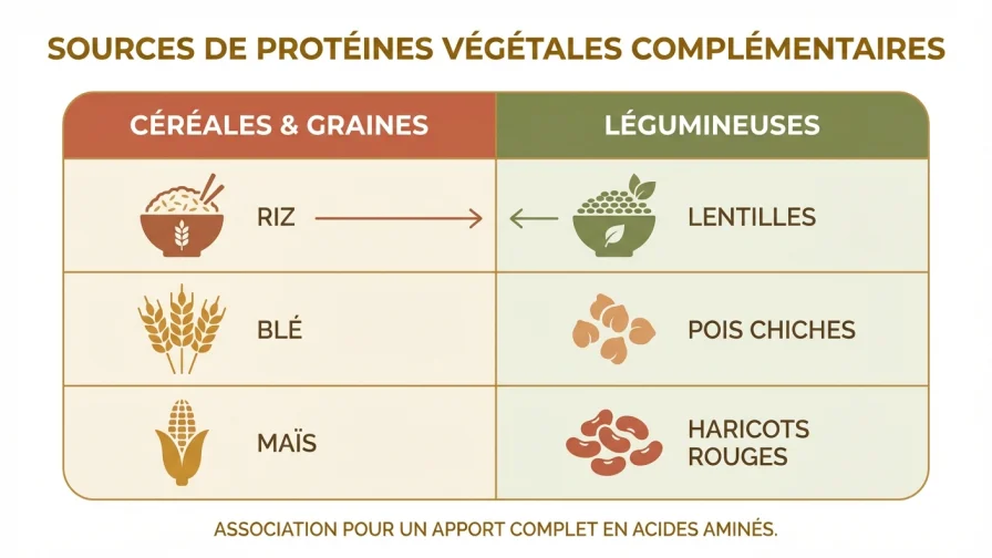 Complémentarité des sources de protéines végétales