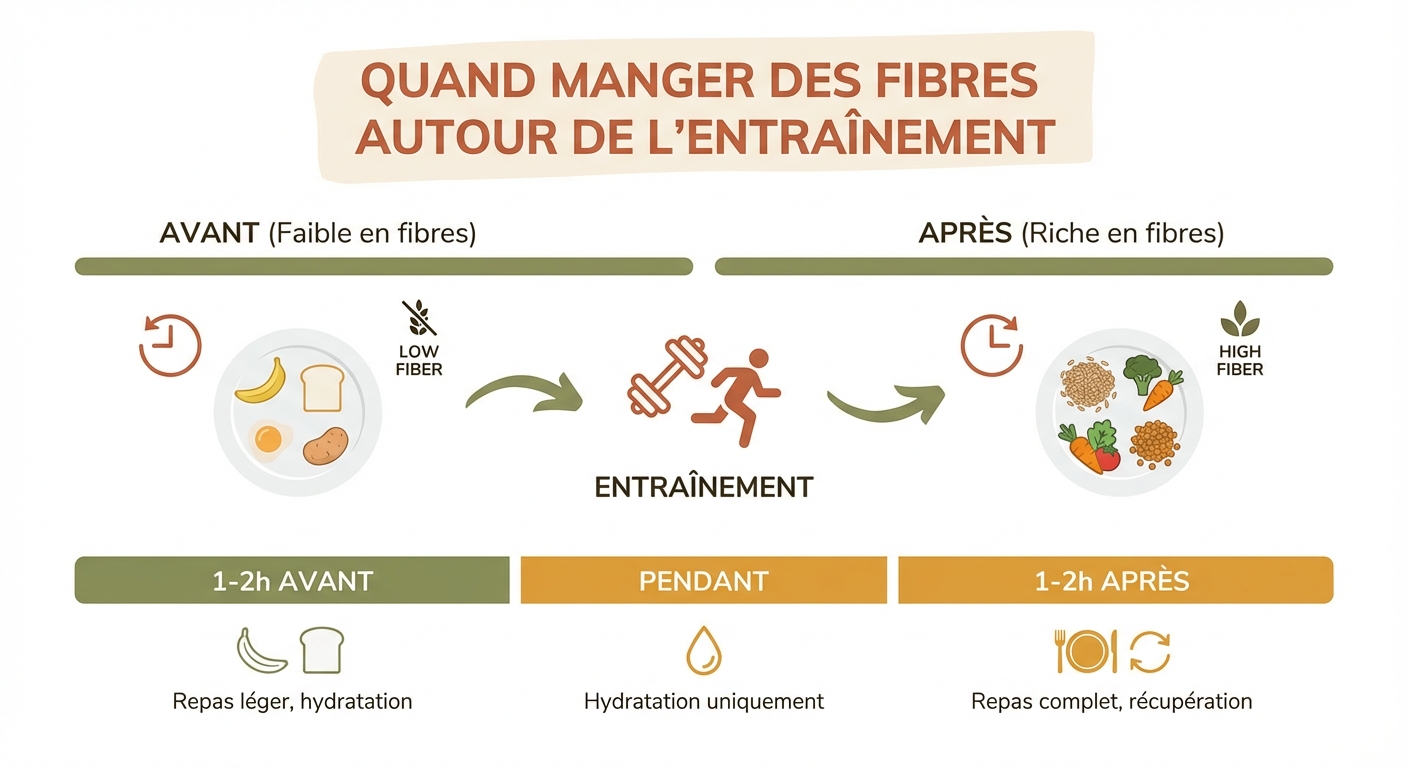 Périodisation des fibres autour de l'entraînement