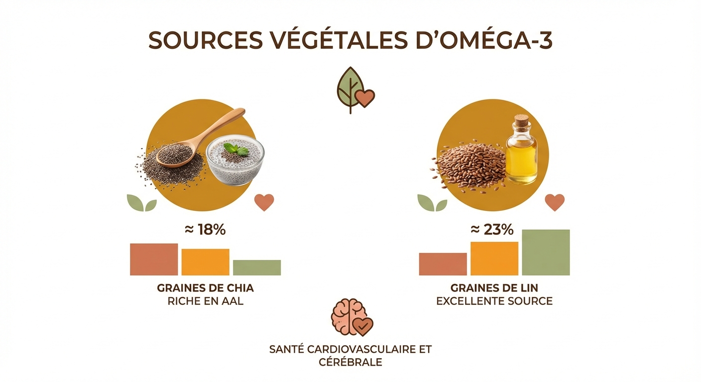Sources végétales d'oméga-3