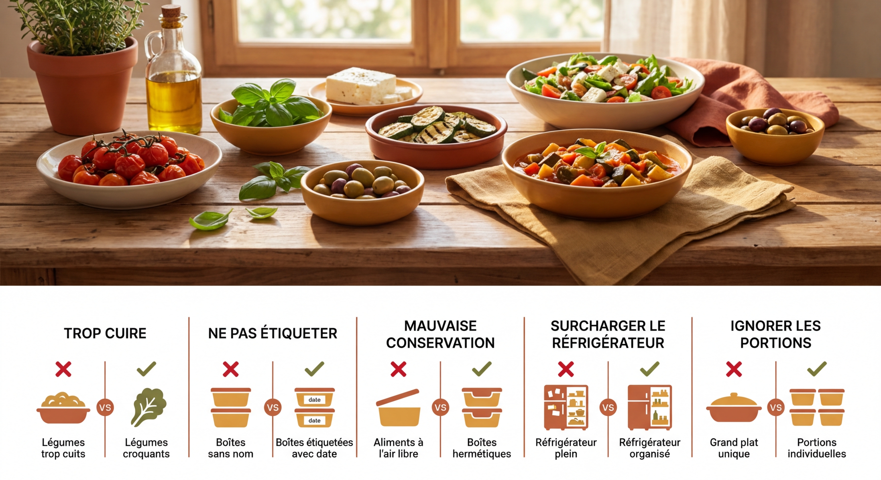 Les 5 erreurs courantes en batch cooking et leurs solutions