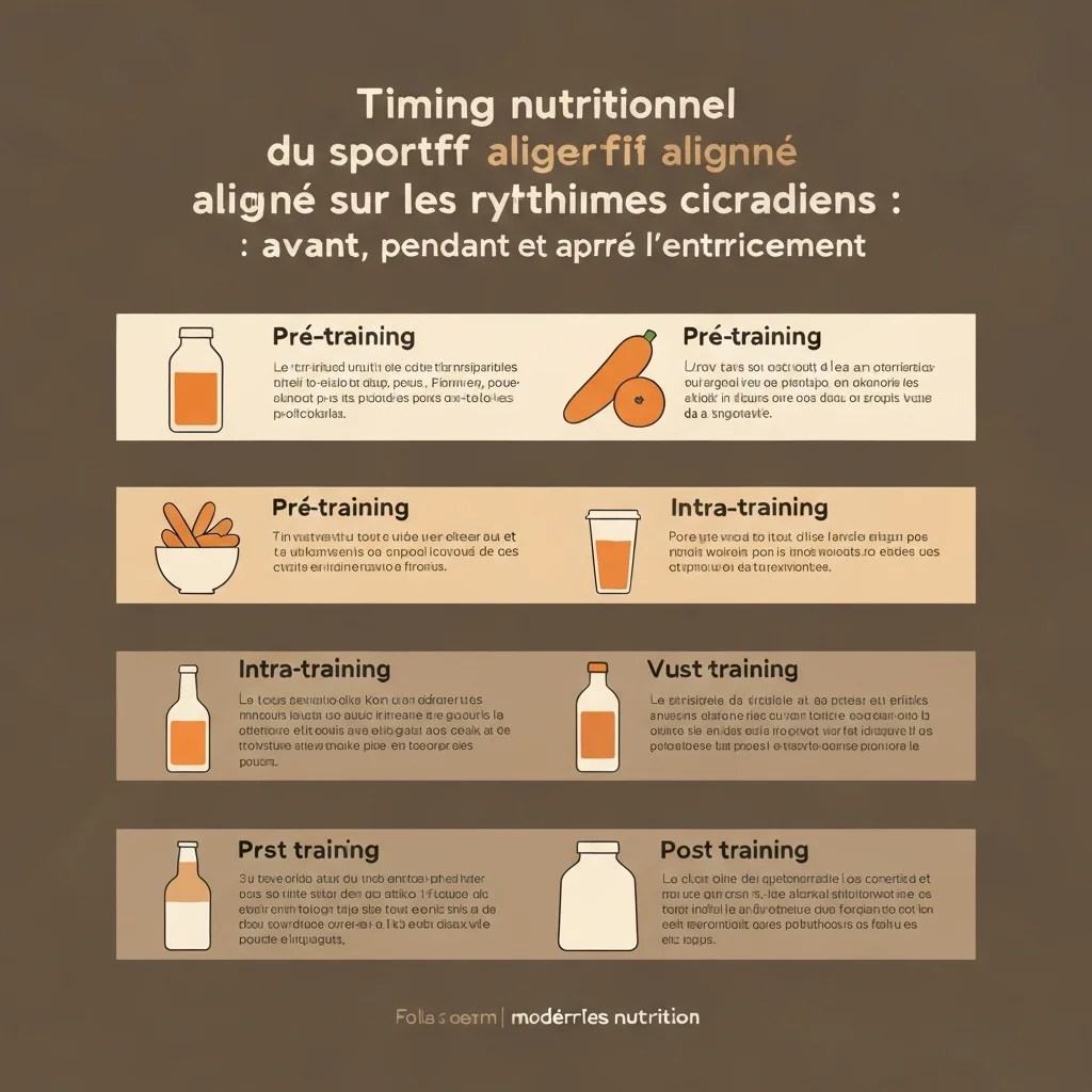 Timing nutritionnel du sportif aligné sur les rythmes circadiens : avant, pendant et après l'entraînement