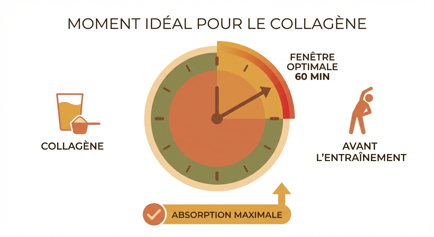 Fenêtre d'assimilation optimale de 60 minutes avant l'entraînement