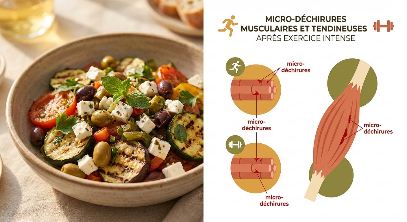 Micro-lésions tendineuses après un effort physique intense