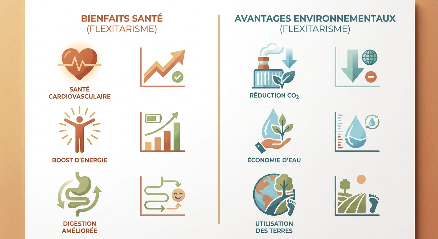 Double bénéfice du flexitarisme : bienfaits santé et impact environnemental positif