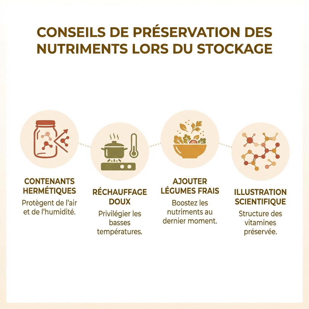 Astuces pour préserver les nutriments lors du stockage des repas
