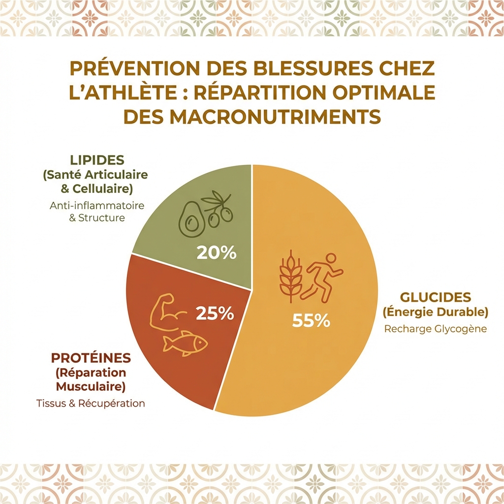 Infographie des micronutriments clés du sportif anti-blessure