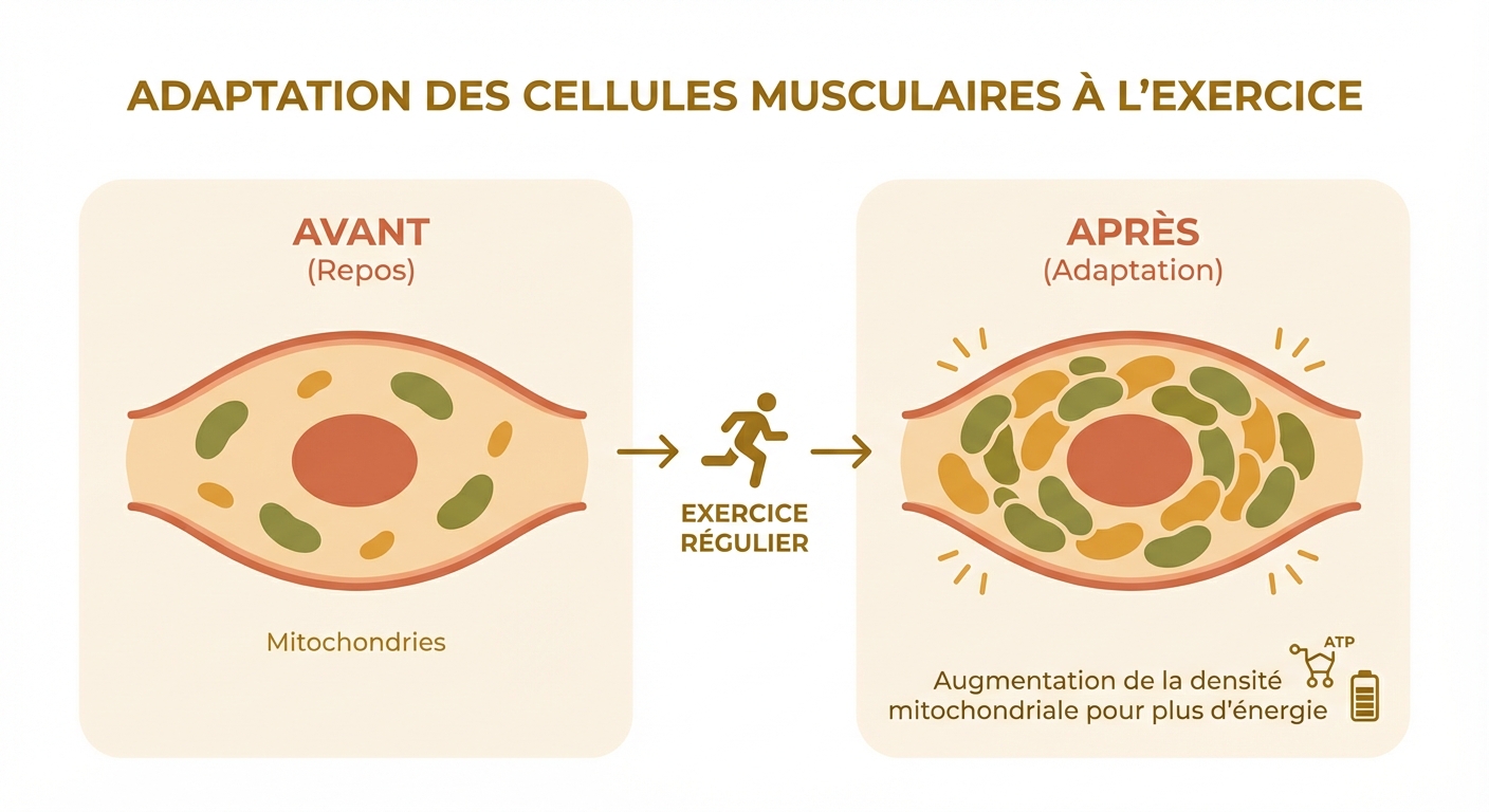 Adaptation cellulaire et mitochondriale à l'effort physique
