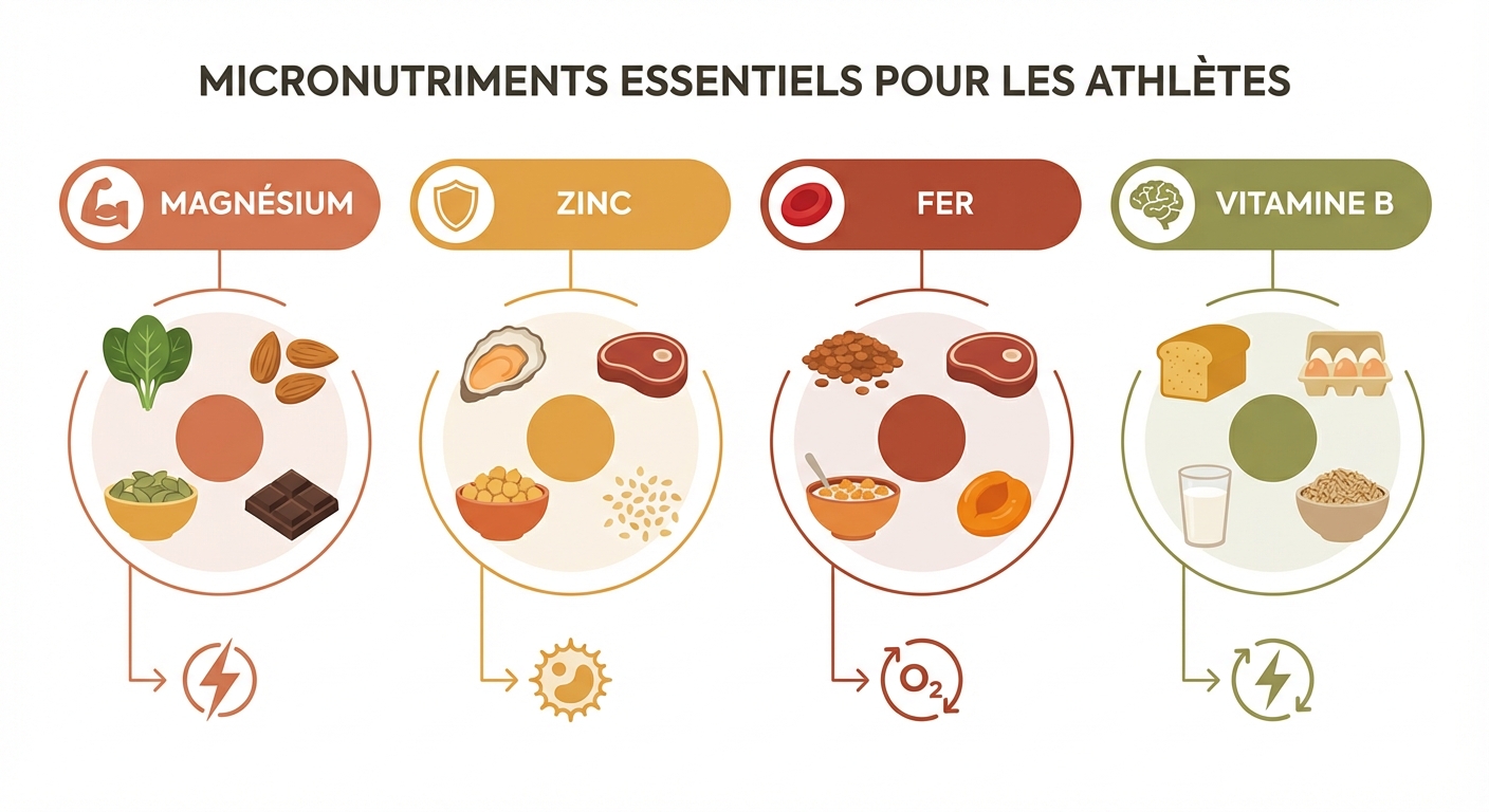 Micronutriments essentiels pour la performance sportive