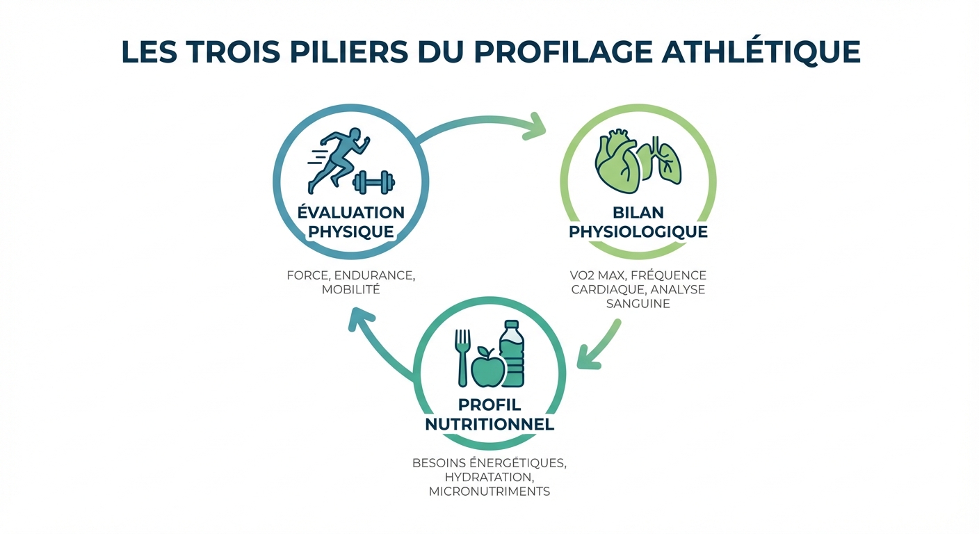 Les trois piliers du profilage athlétique : évaluation physique, physiologique et nutritionnelle