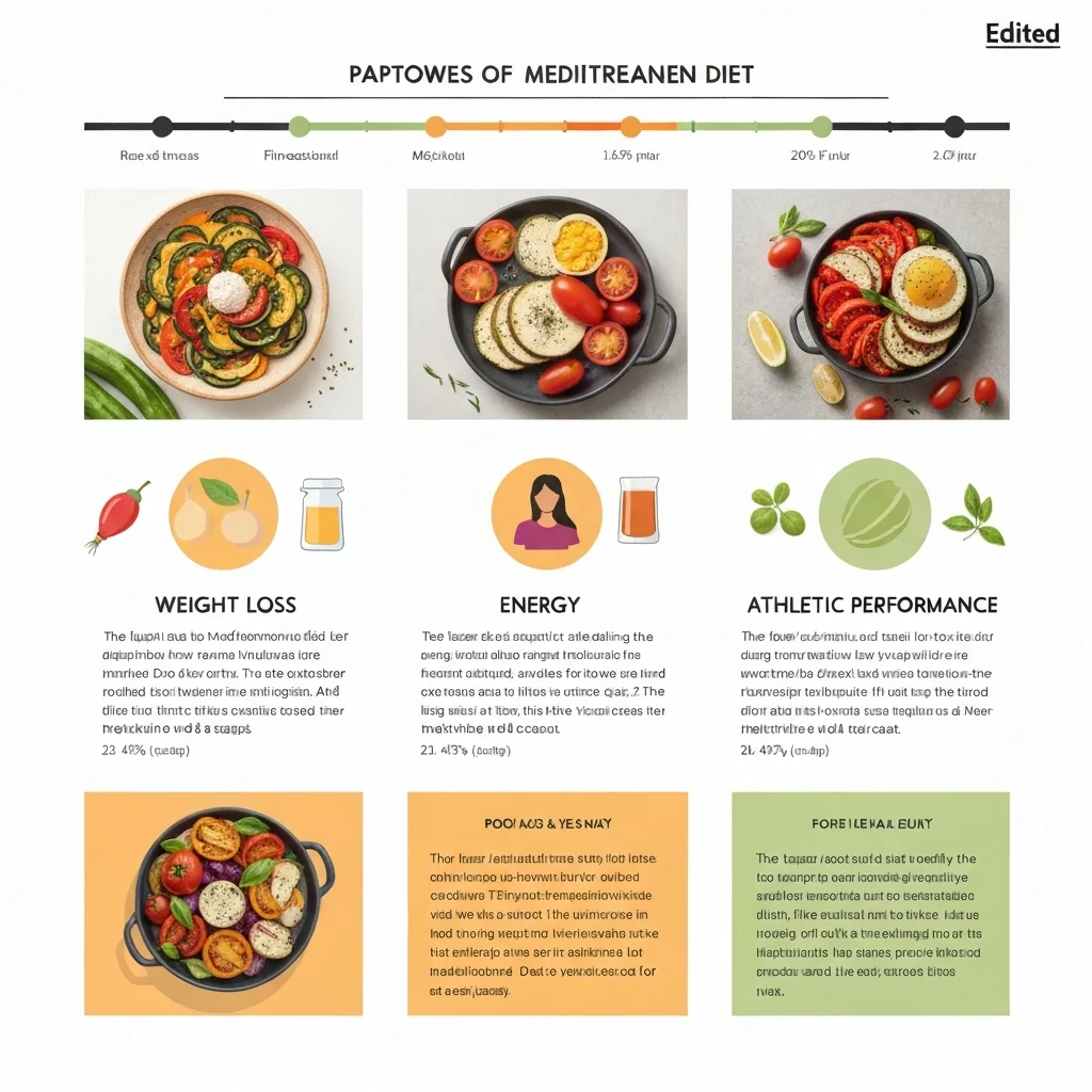Trois adaptations de l'alimentation méditerranéenne selon l'objectif : perte de poids, énergie, performance sportive