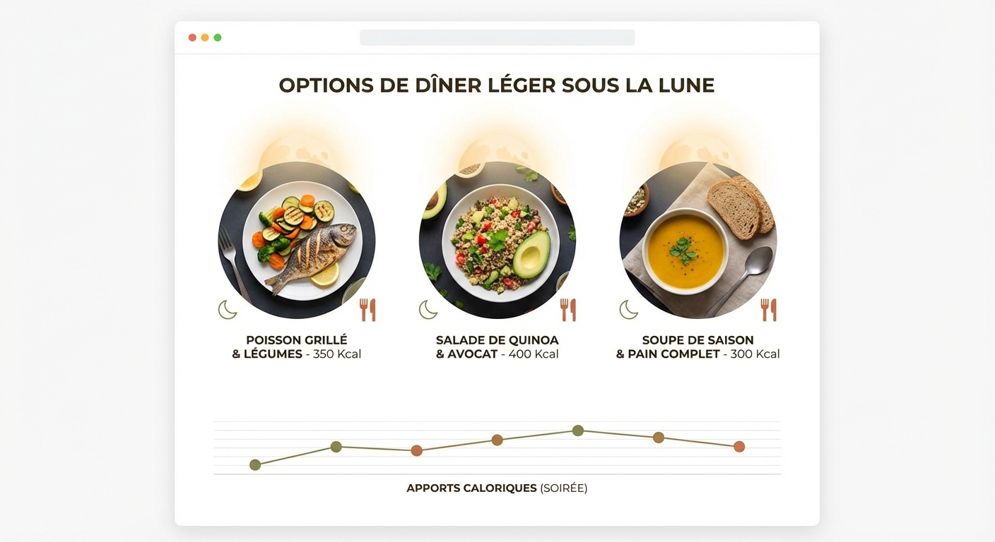 Composition idéale d'un repas du soir léger pour favoriser la perte de poids