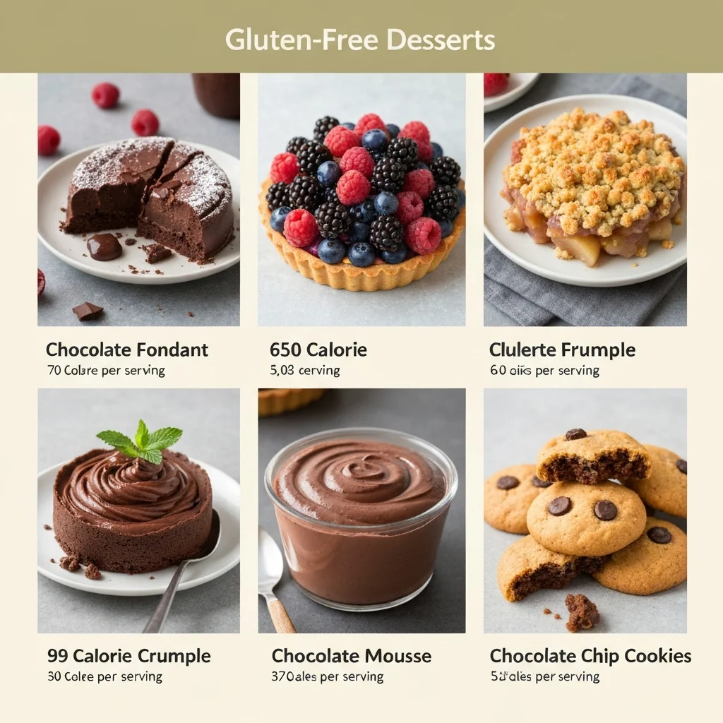 Cinq desserts sans gluten gourmands faits maison