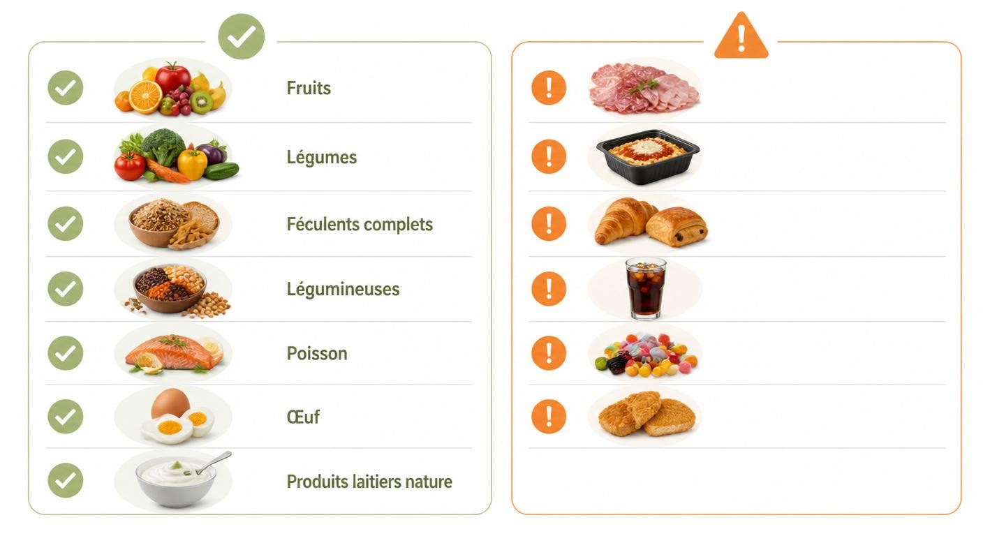 Aliments à privilégier et à limiter pour un enfant de 3 ans