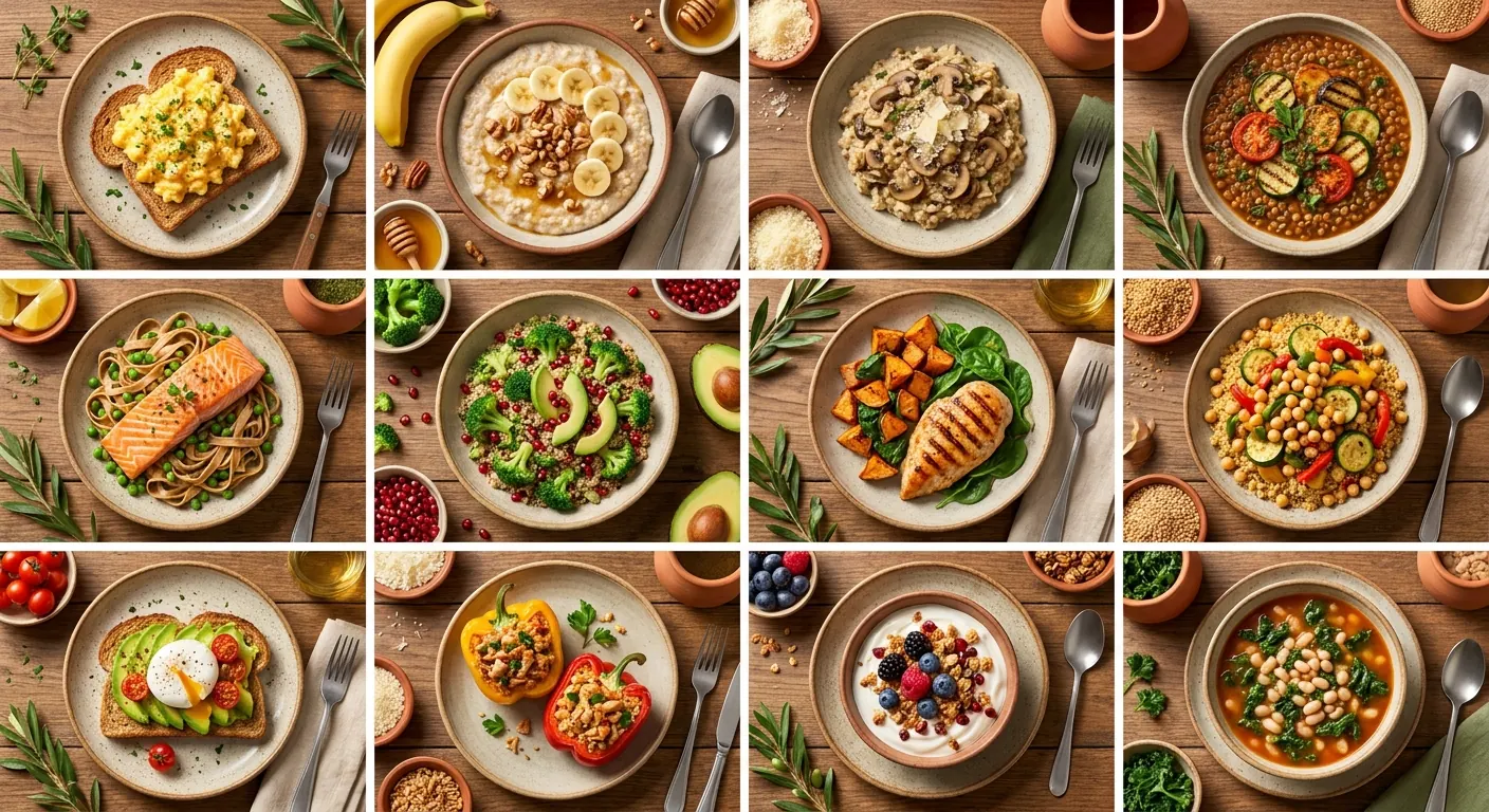 Infographie des idées de repas gourmands pendant la grossesse