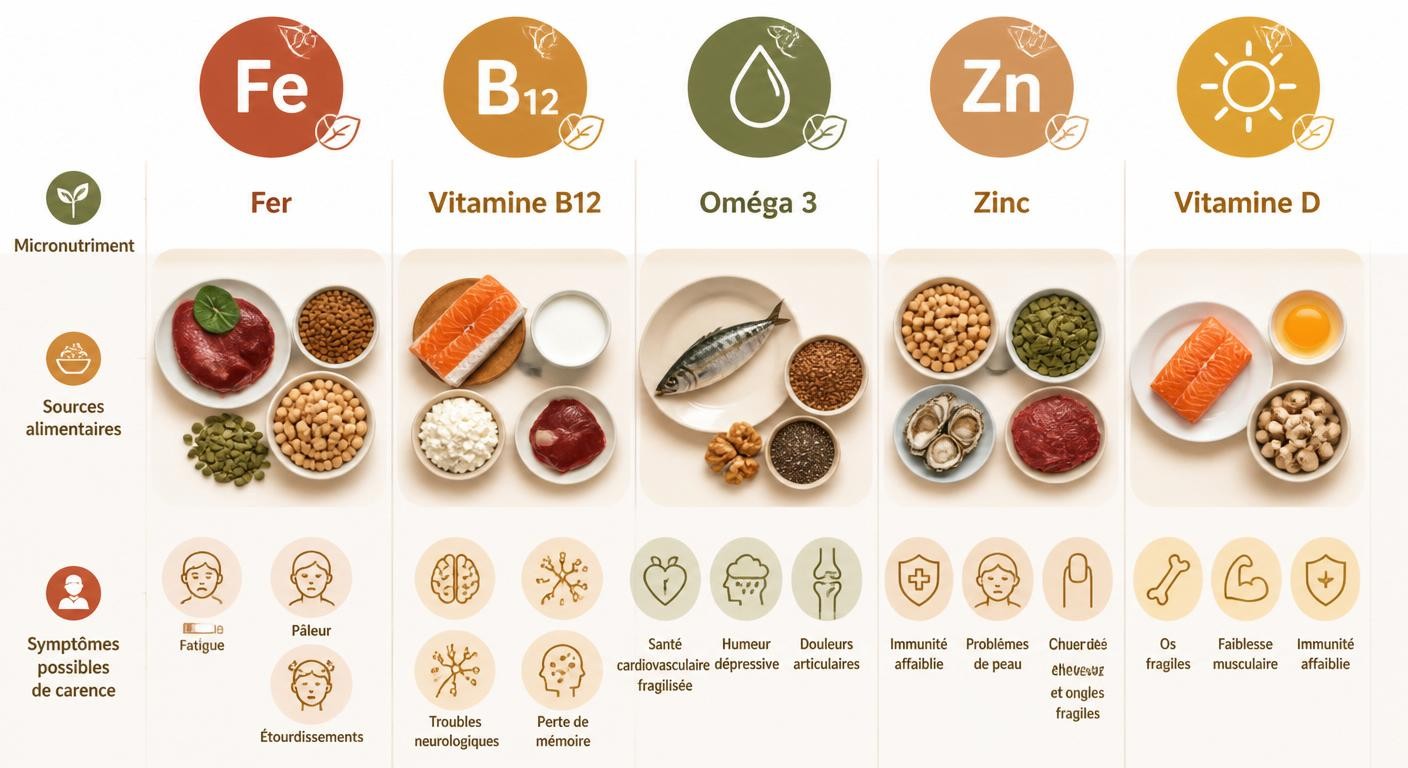 Micronutriments à surveiller en flexitarisme