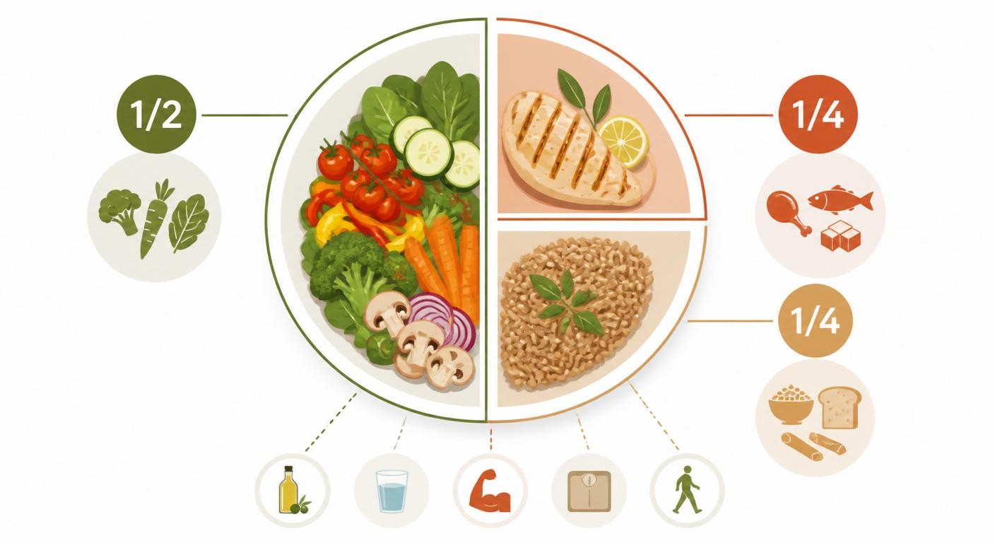 Assiette idéale pour un homme qui veut perdre du poids