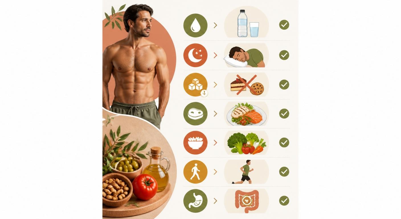 Habitudes alimentaires pour perdre du ventre chez l'homme