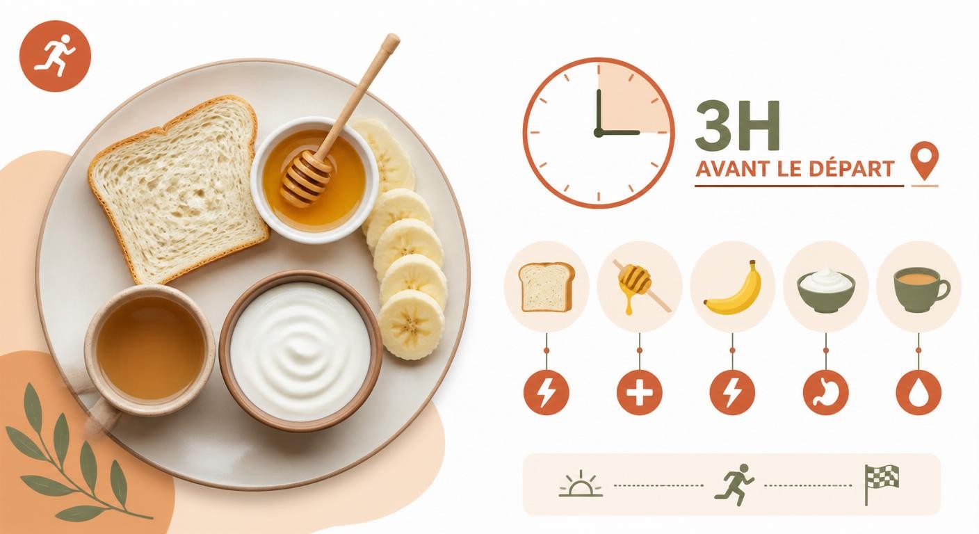 Composition du petit-déjeuner idéal avant un marathon