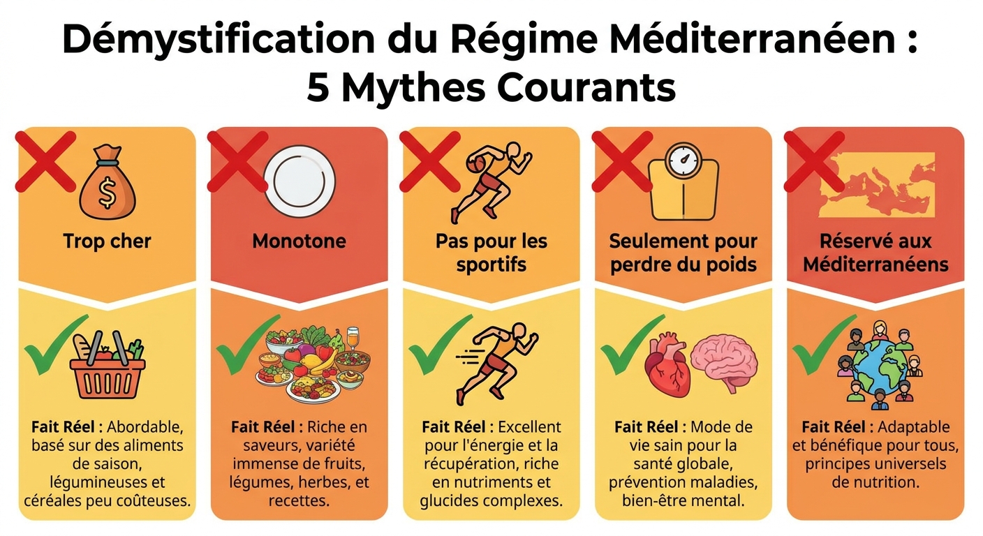 5 idées reçues sur le régime méditerranéen démystifiées