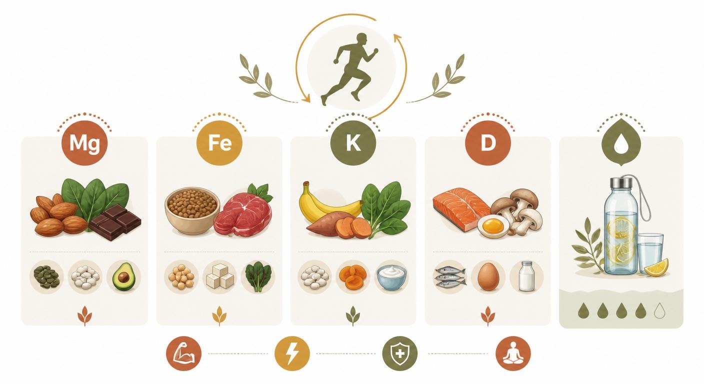 Infographie des micronutriments clés de la récupération