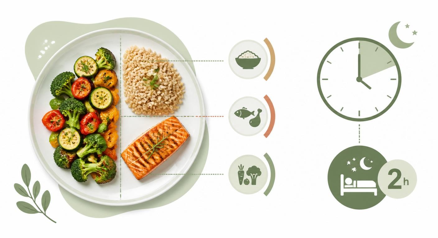Composition d'un dîner léger et équilibré pour perdre du poids
