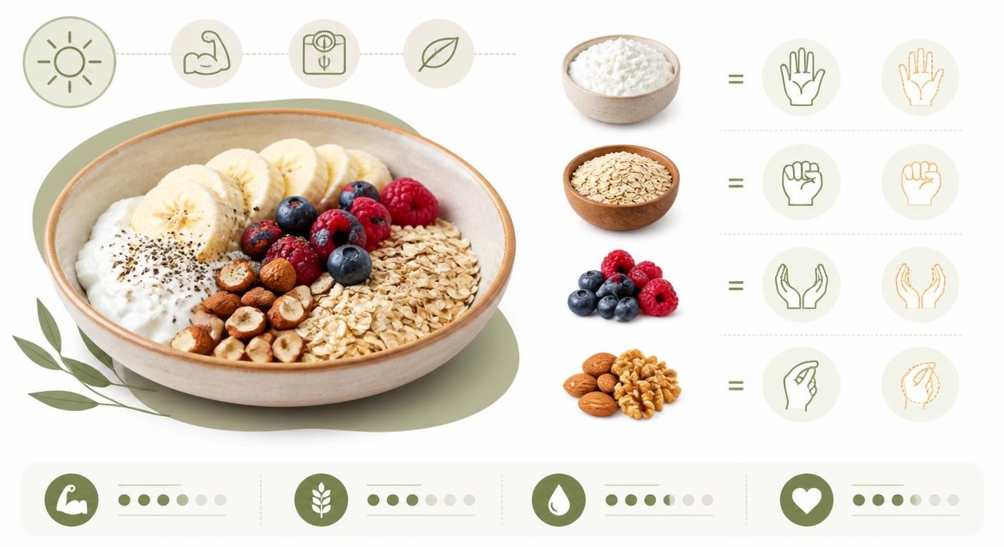 Composition d'un petit-déjeuner protéiné et équilibré pour perdre du poids