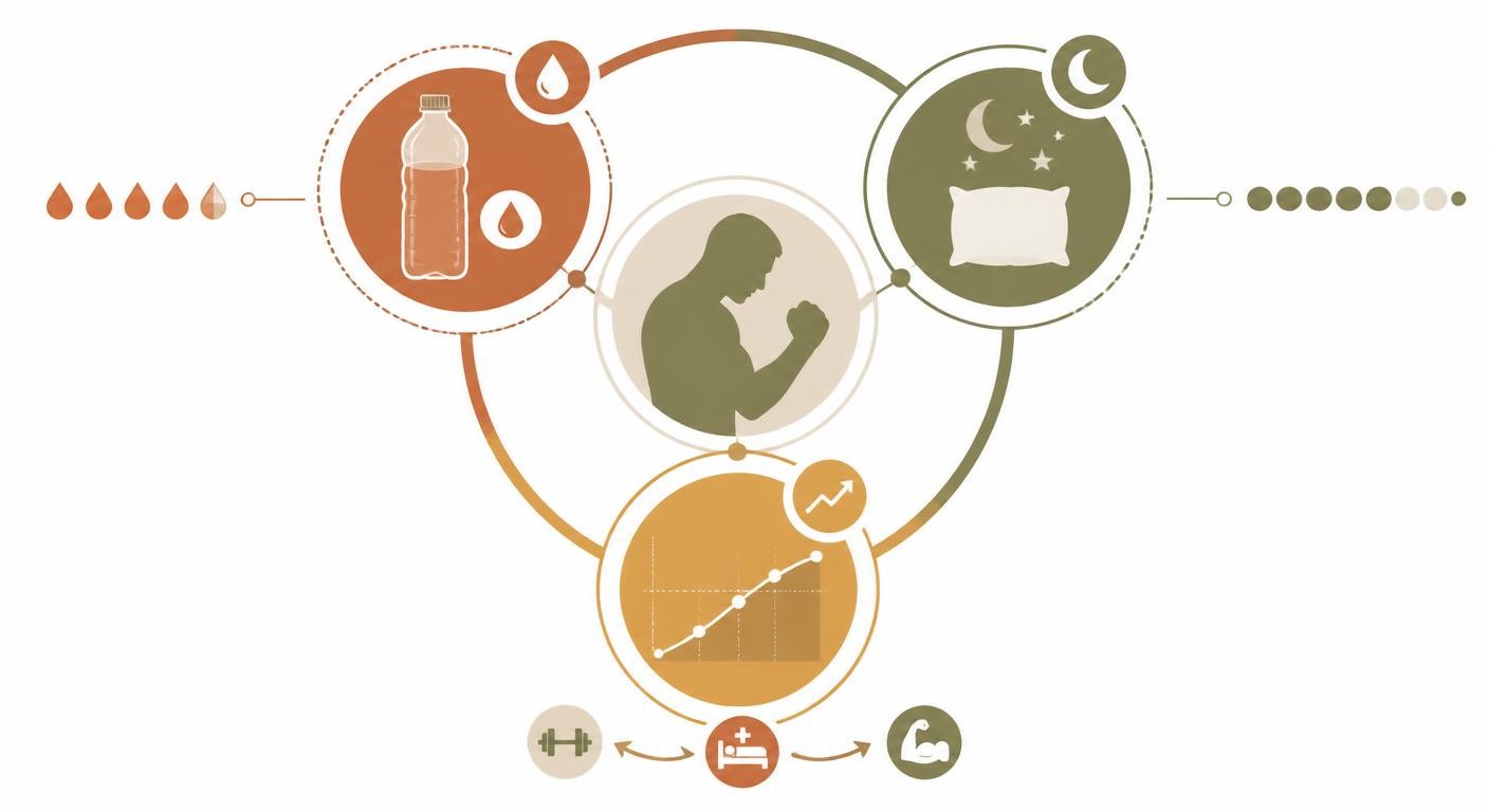 La triade de récupération du combattant : hydratation, sommeil, surcompensation