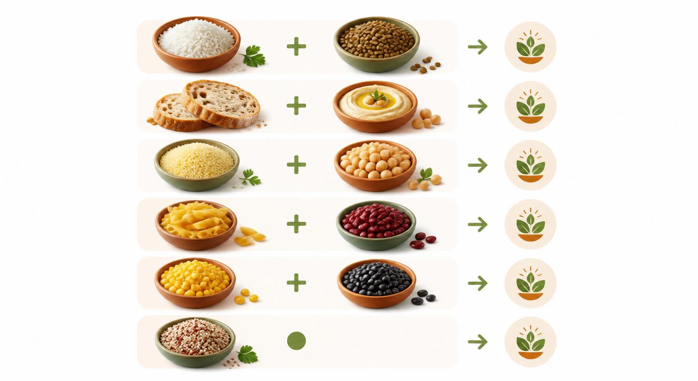 Six associations alimentaires vegan pour des protéines complètes
