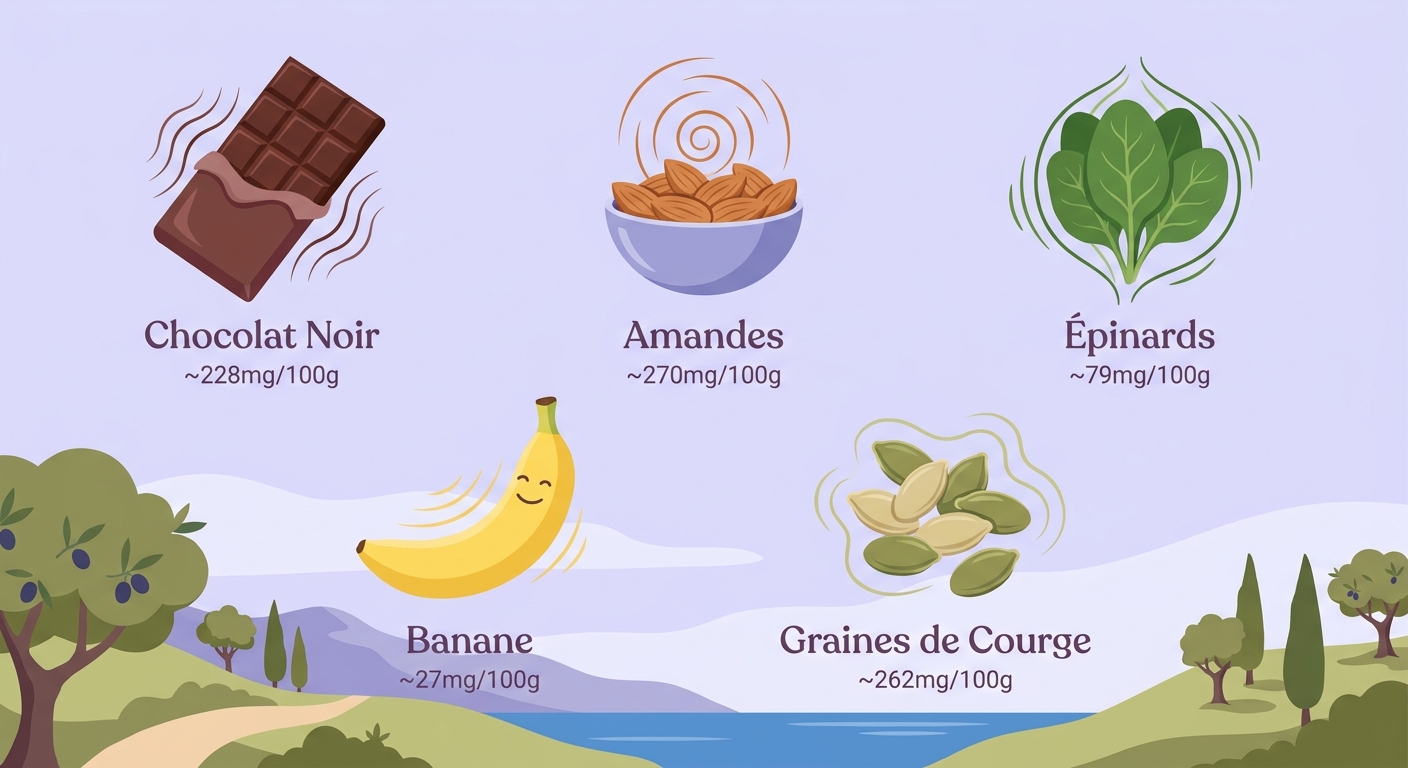 5 aliments anti-stress naturellement riches en magnésium