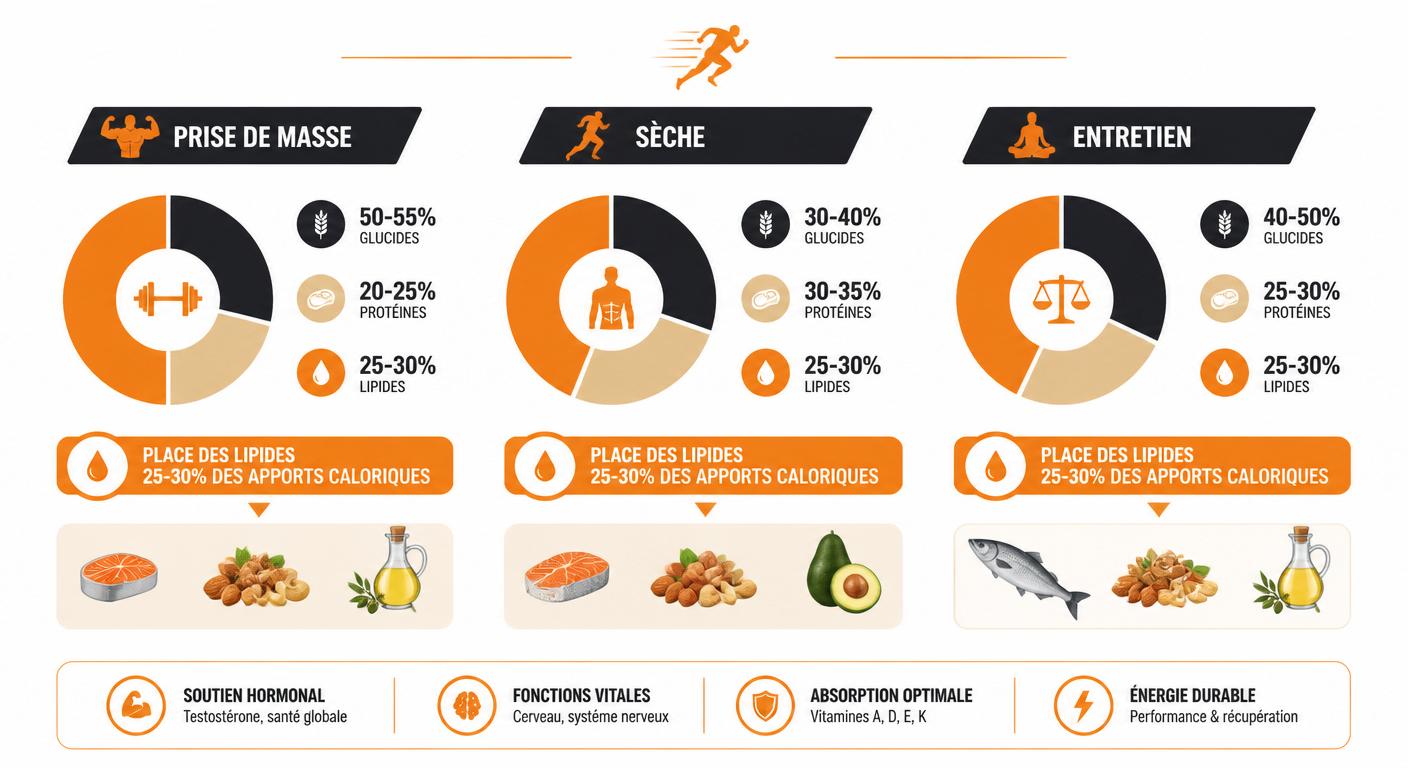 Infographie bonnes graisses pour sportifs