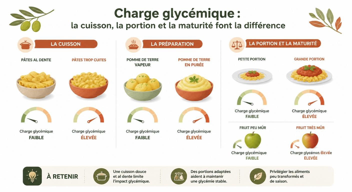 Effet de la cuisson, de la portion et de la maturité sur la charge glycémique des aliments