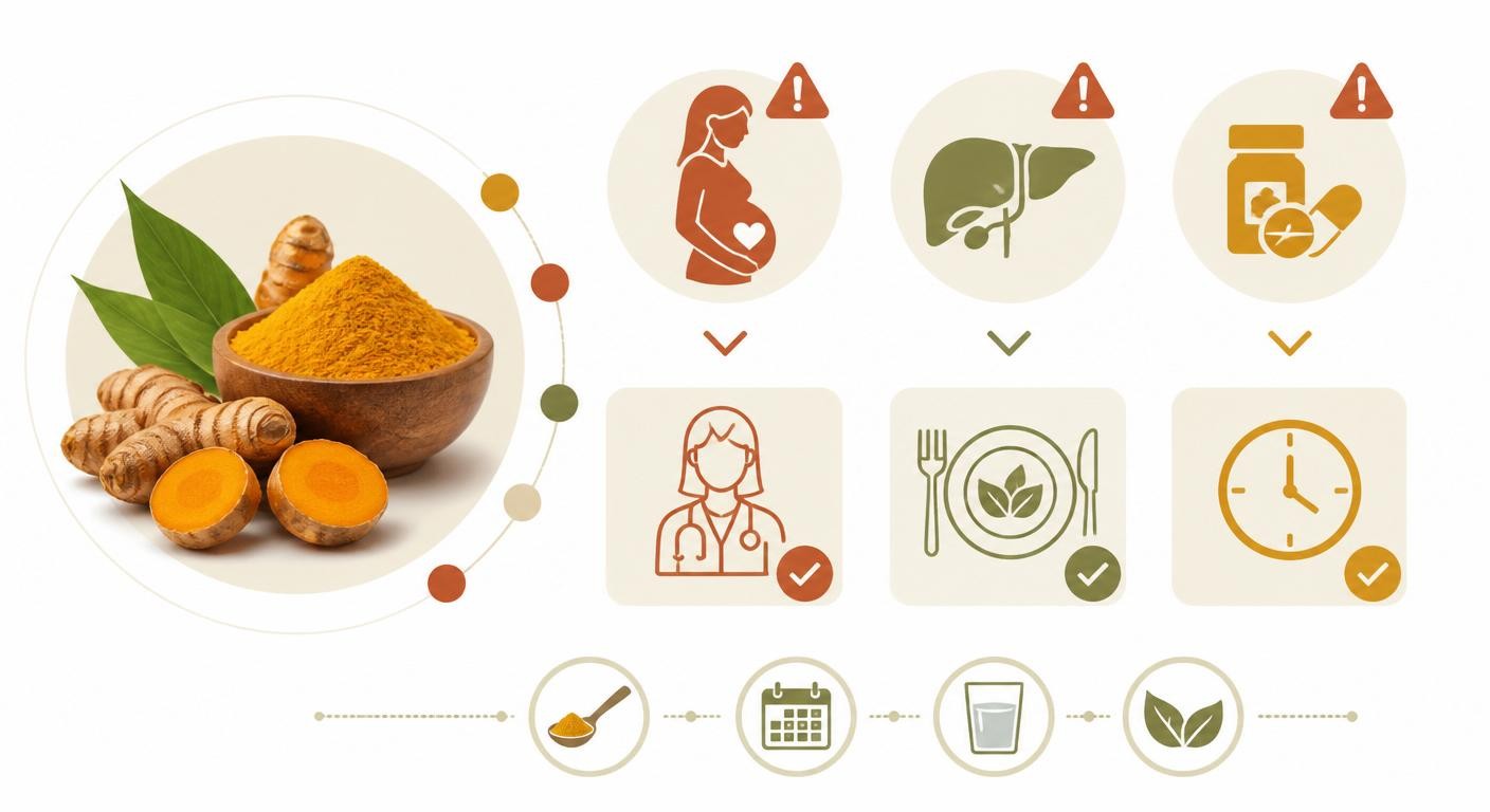 Précautions et contre-indications du curcuma au quotidien