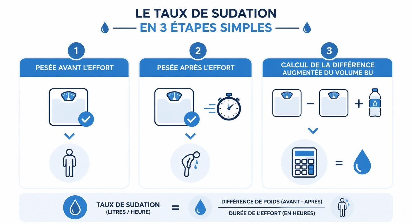 Calcul du taux de sudation en trois étapes simples