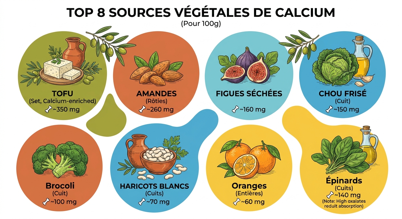 Les 8 meilleures sources végétales de calcium