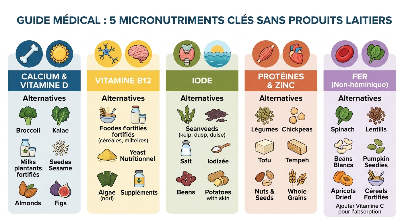 Les 5 micronutriments à surveiller et leurs sources végétales alternatives