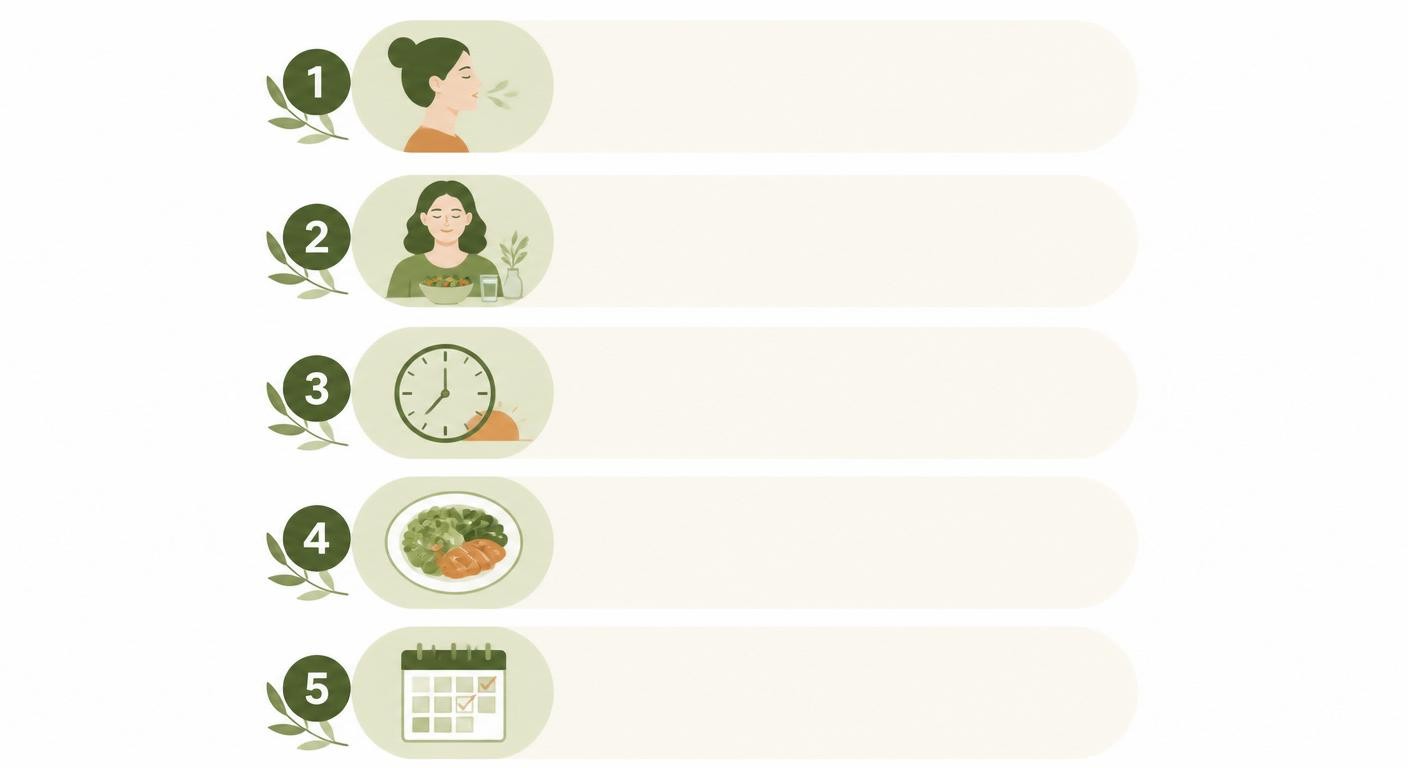Infographie des bons gestes pour un dîner léger et digeste au quotidien