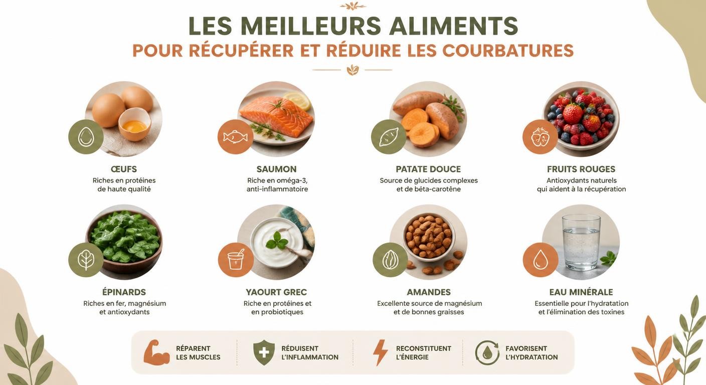 Les meilleurs aliments anti-courbatures à consommer après le sport