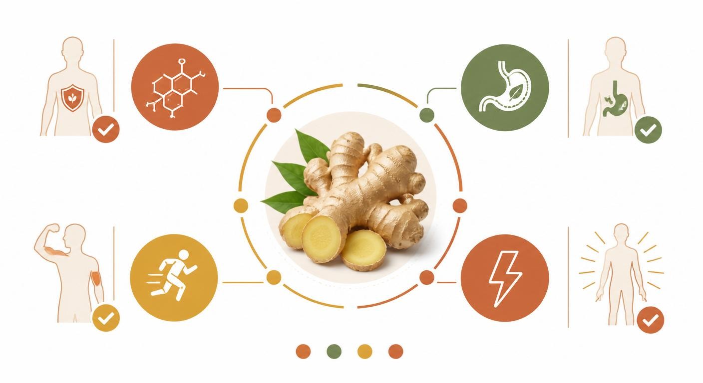 Les bienfaits du gingembre anti-inflammatoire pour la digestion et la récupération musculaire