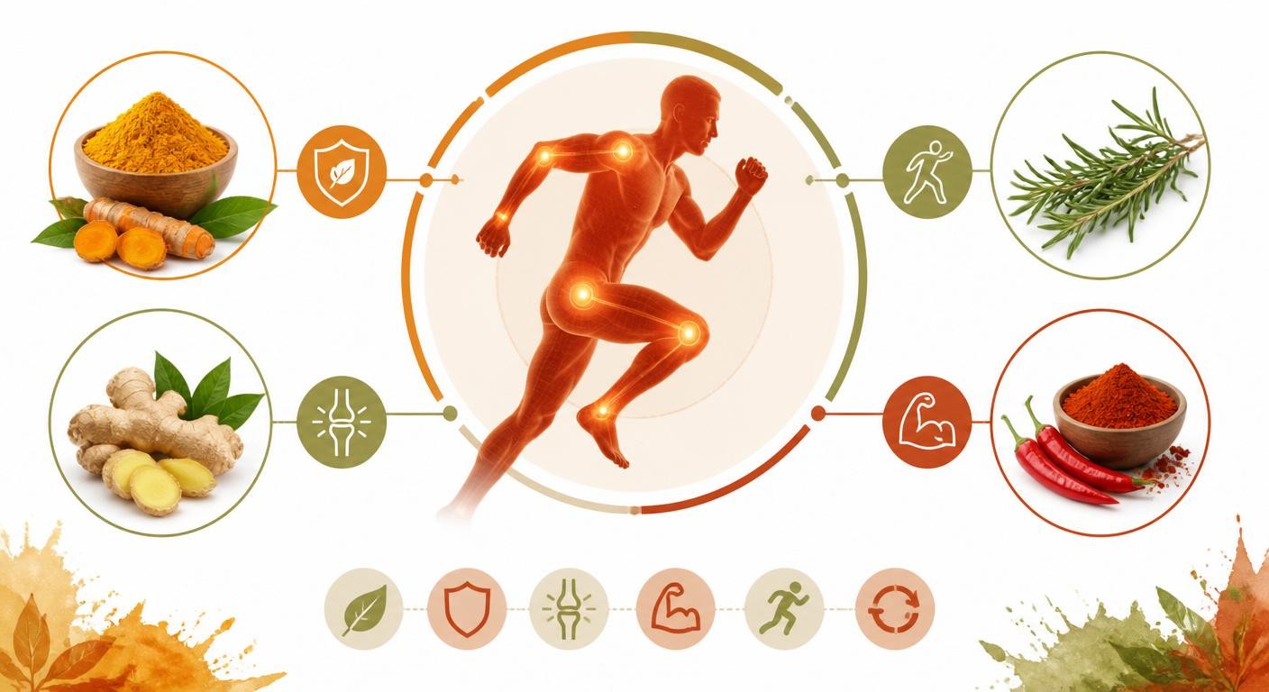 Les épices anti-inflammatoires pour les articulations et la récupération musculaire