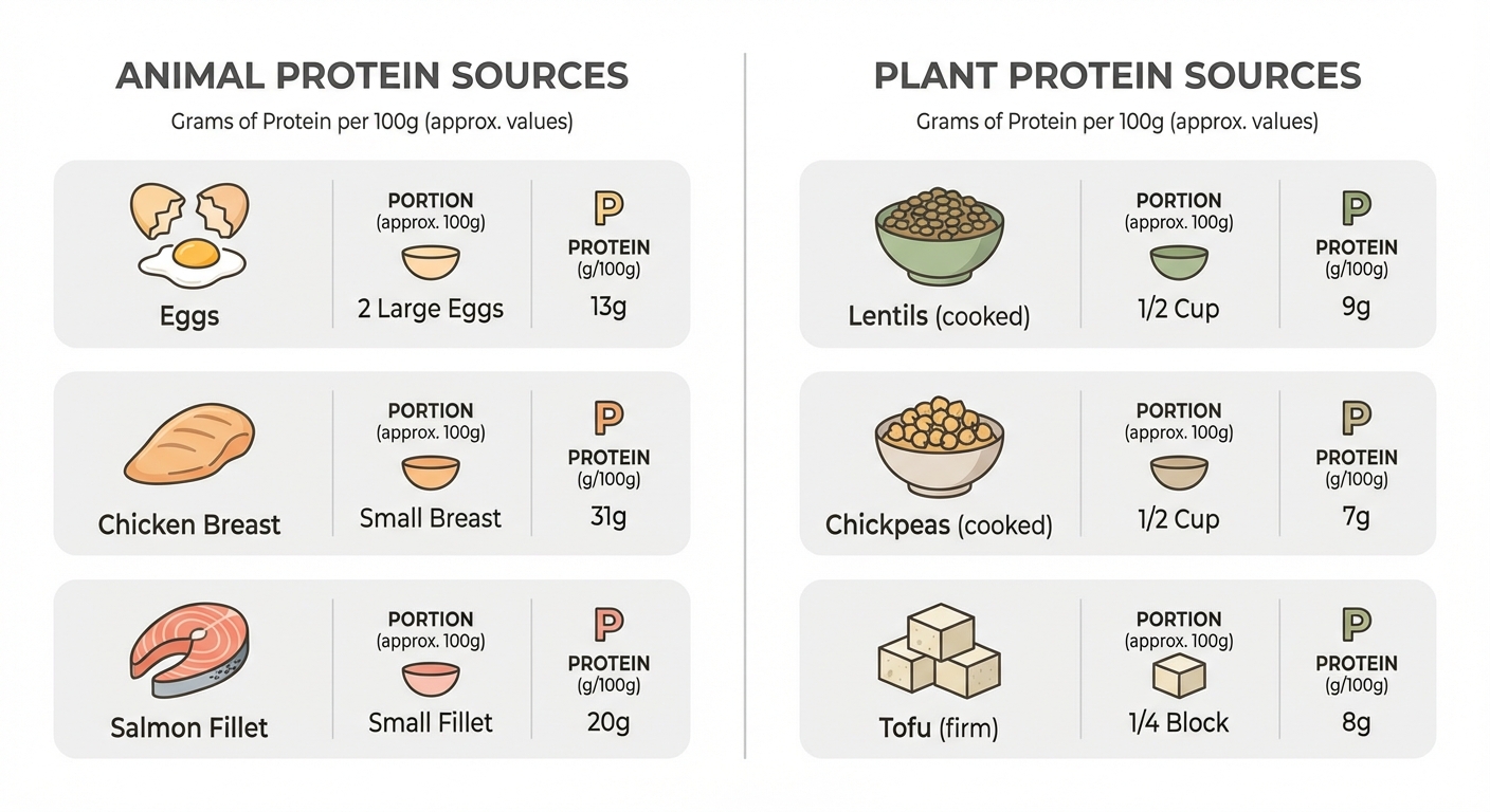 Diagramme des 6 catégories alimentaires pour une liste de courses saine