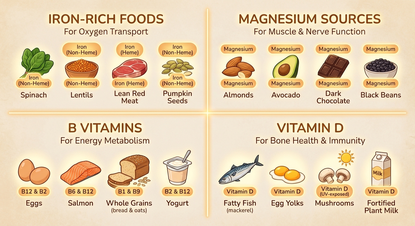 Comparatif de trois listes de courses par objectif : minceur, énergie, sport