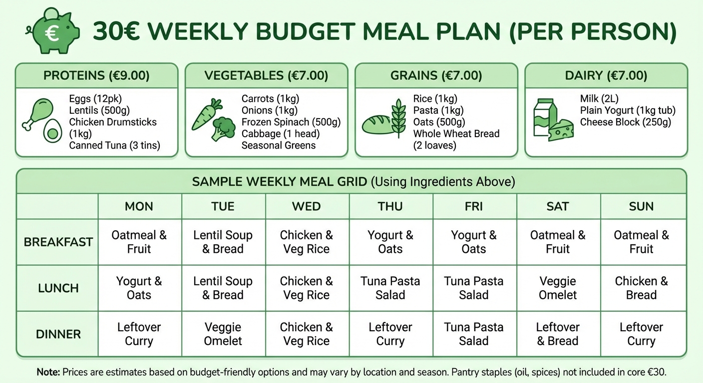 Guide visuel des aliments anti-fatigue classés par nutriment