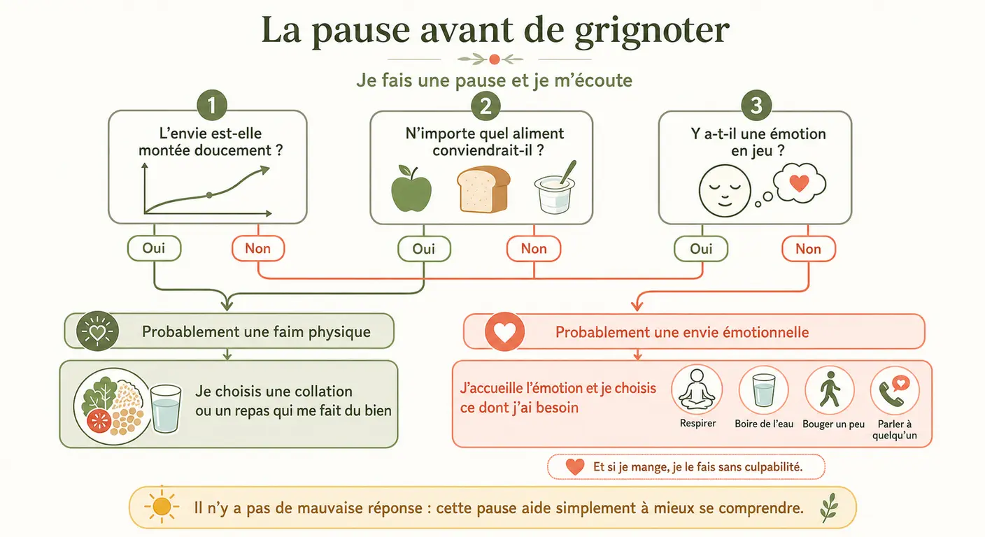 Protocole de la pause de trois secondes avant de manger