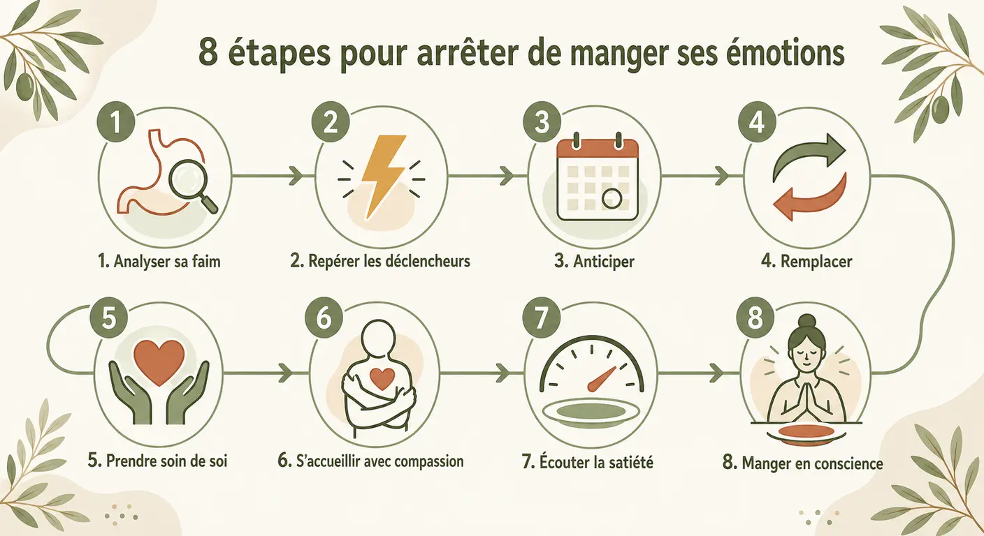 Parcours en huit étapes pour arrêter de manger ses émotions